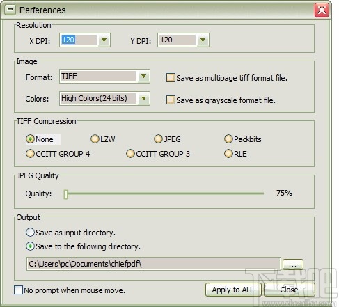 ChiefPD FPDF to Tiff Converter Free(PDF转TIFF转换器)