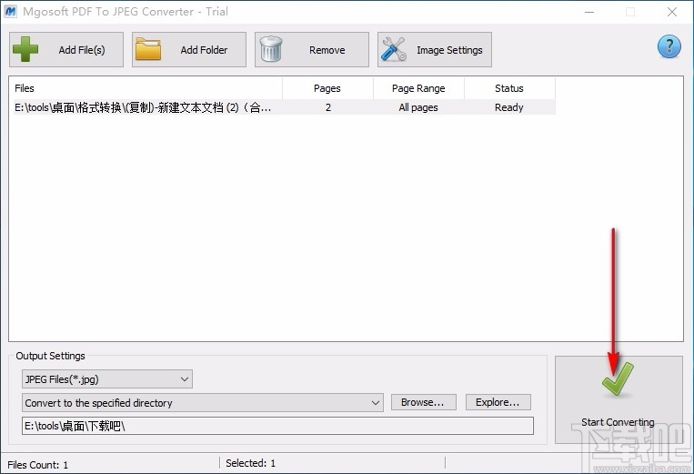 Mgosoft PDF To JPEG Converter(PDF转JPEG软件)