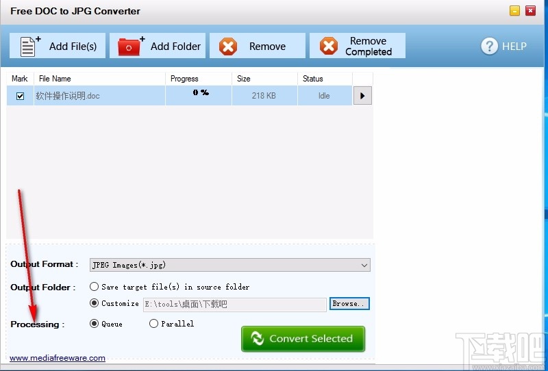Free DOC to JPG Converter(免费DOC转JPG转换器)
