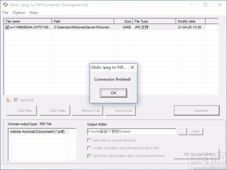 Okdo Jpeg to Pdf Converter(JPEG转PDF转换器)