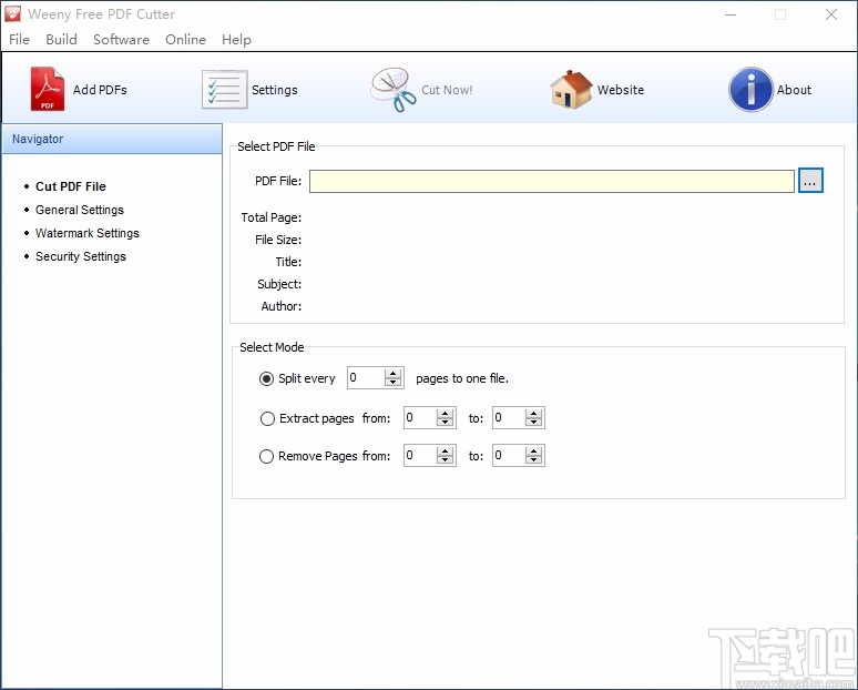 Weeny Free PDF Cutter(PDF分割软件)