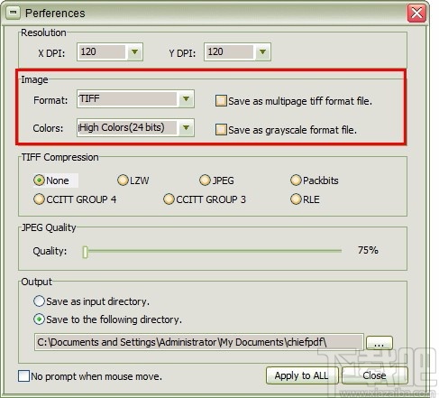 ChiefPDF PDF to Tiff Converter(PDF转TIFF转换器)