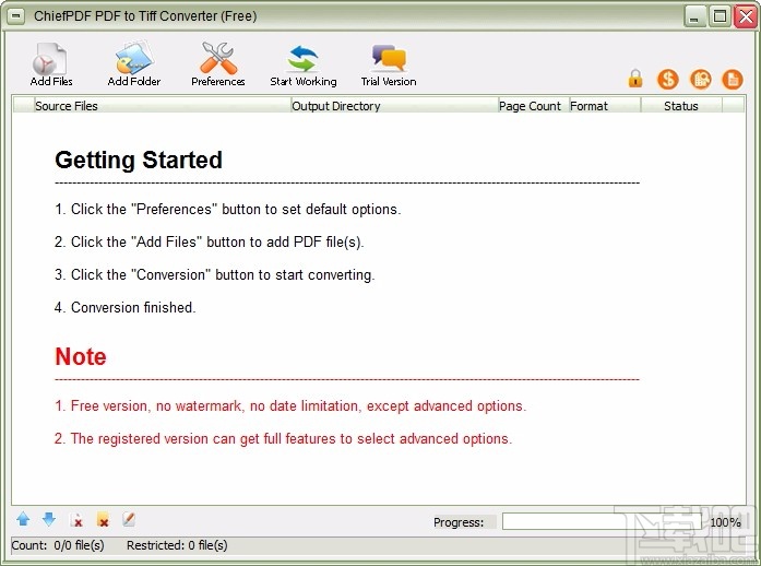 ChiefPDF PDF to Tiff Converter(PDF转TIFF转换器)