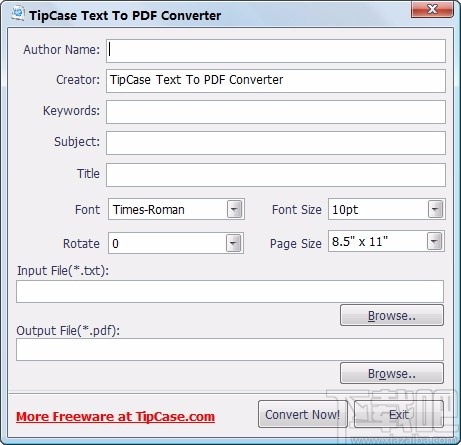 TipCase Text To PDF Converter(TXT转PDF转换器)