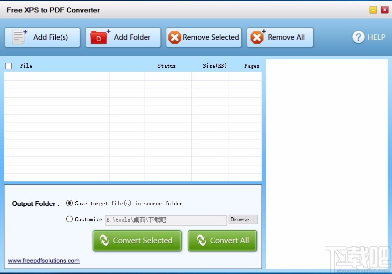 Free XPS to PDF Converter(免费XPS转PDF转换器)