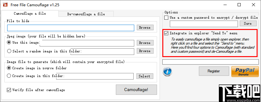 Free File Camouflage(文件伪装图片工具)