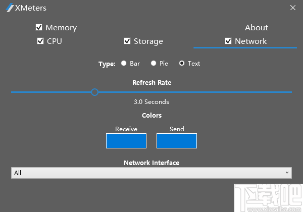 XMeters(任务栏信息显示工具)