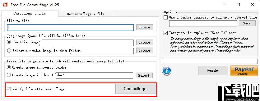 Free File Camouflage(文件伪装图片工具)