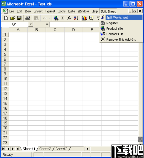 Split Worksheet(Excel拆分插件)