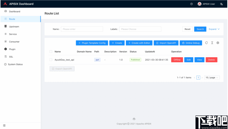 Apache APISIX(微服务API网关)