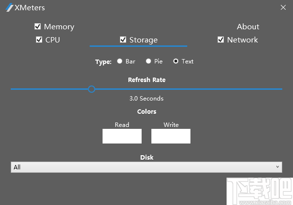 XMeters(任务栏信息显示工具)