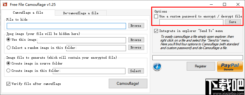 Free File Camouflage(文件伪装图片工具)