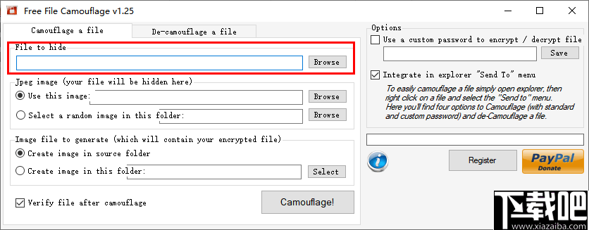Free File Camouflage(文件伪装图片工具)