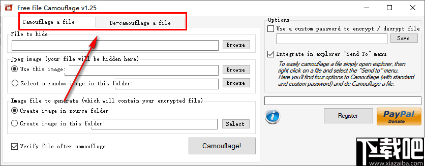 Free File Camouflage(文件伪装图片工具)