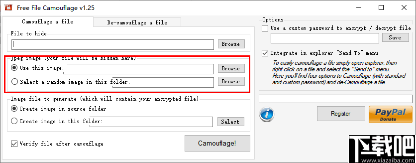 Free File Camouflage(文件伪装图片工具)