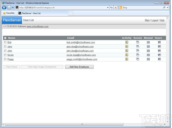 FlexiServer(考勤记录软件)