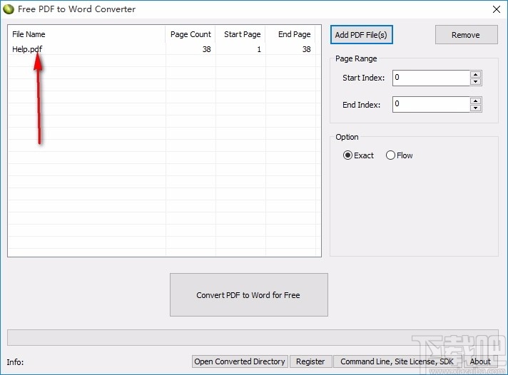 Free PDF To Word Converter(PDF转Word软件)
