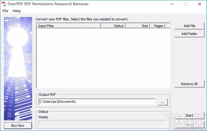 OverPDF PDF Permissions Password Remover(PDF权限密码删除器)
