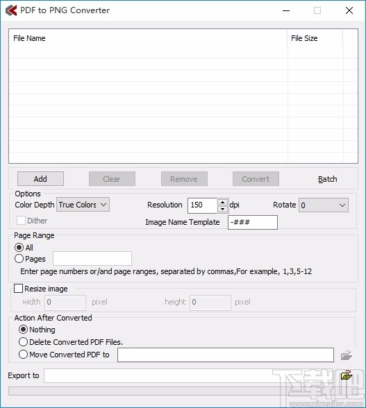 PDF to PNG Converter(PDF转PNG转换器)