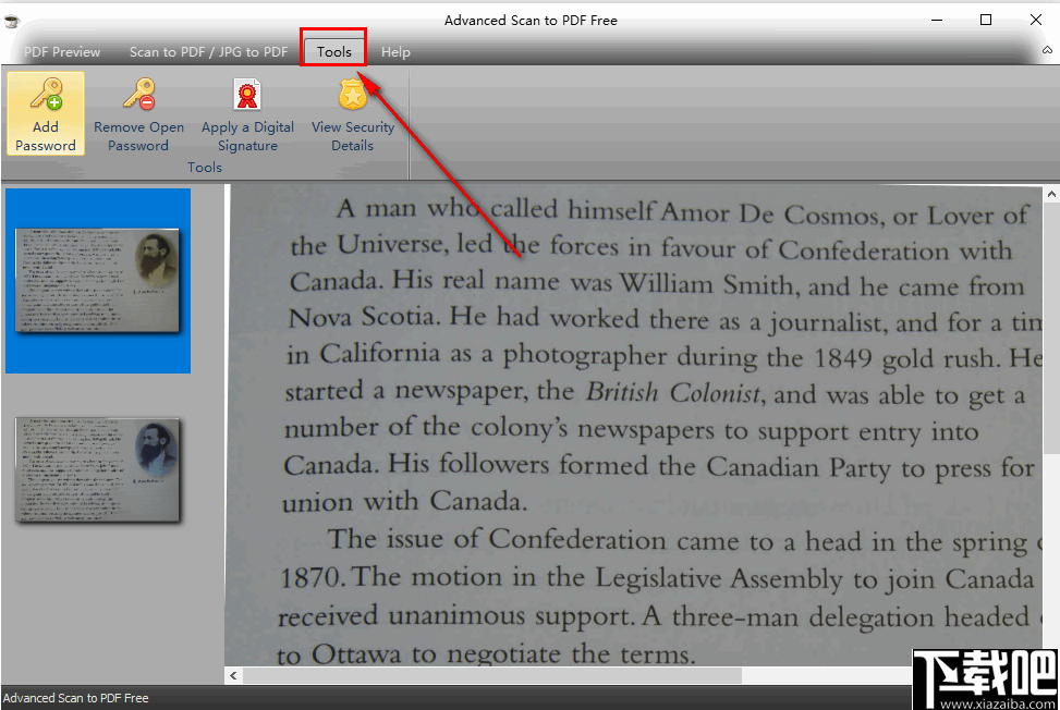 Advanced Scan to PDF Free(PDF格式转换工具)