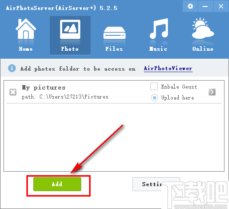 AirPhotoServer(图片服务器)