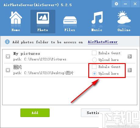 AirPhotoServer(图片服务器)