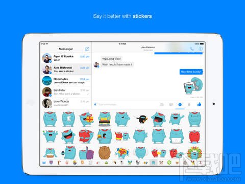 Facebook推出iPad版Facebook Messenger应用