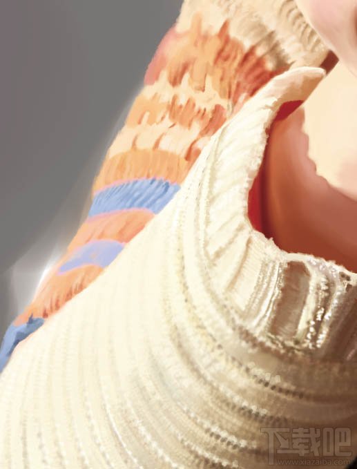 用Photoshop CC绘制在茶餐厅静静等待的美女