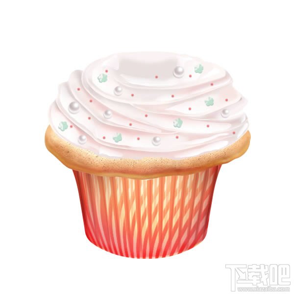 如何用Photoshop CC鼠绘绘制一个甜美的奶油蛋糕