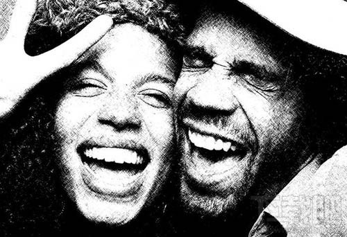 如何用Photoshop CC利用滤镜及图层叠加制作颓废的彩色素描画