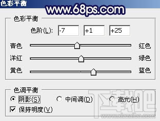 如何用Photoshop CC给秋季山坡上的美女加上流行的黄蓝色