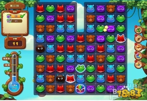 开心消消乐113关攻略