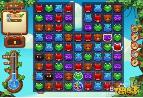 开心消消乐113关攻略
