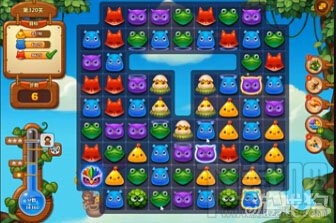 开心消消乐320关攻略收集目标动物