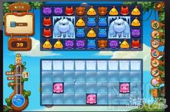 开心消消乐怎样同时消除关卡存在的雪怪