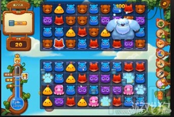 开心消消乐怎样同时消除关卡存在的雪怪