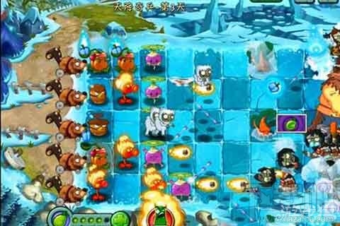 天降奇兵第3天攻略,植物大战僵尸2天降奇兵第3天图文攻略