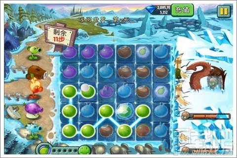 植物迷阵第2天支线攻略,植物大战僵尸2植物迷阵第2天支线玩法