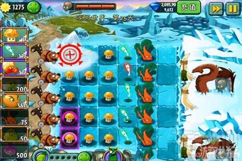 冰河世界第25天攻略心得,植物大战僵尸2冰河世界第25天阵型分析