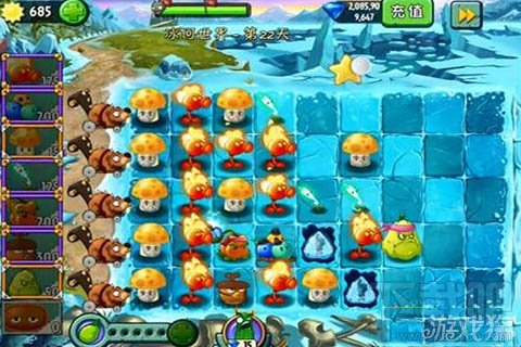 冰河世界第22天攻略,植物大战僵尸2冰河世界第22天通关攻略