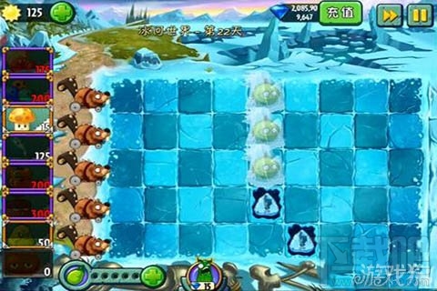 冰河世界第22天攻略,植物大战僵尸2冰河世界第22天通关攻略