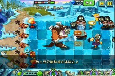 冰河世界第20天攻略,植物大战僵尸2冰河世界第20天如何通关
