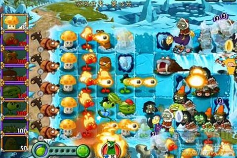 冰河世界第16天攻略,植物大战僵尸2冰河世界第16天过关经验分享