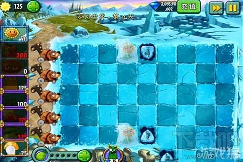 冰河世界第14天攻略,植物大战僵尸2冰河世界第14天心得被冰冻的向日葵