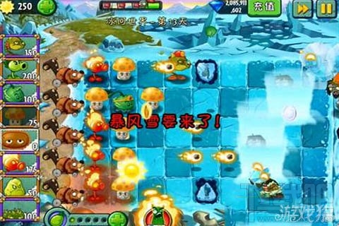 冰河世界第13天攻略,植物大战僵尸2冰河世界第13天低配过关技巧