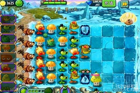 冰河世界第13天攻略,植物大战僵尸2冰河世界第13天低配过关技巧
