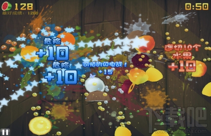 《水果忍者》街机模式连环命中技巧