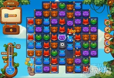 开心消消乐809关传送门改变布局