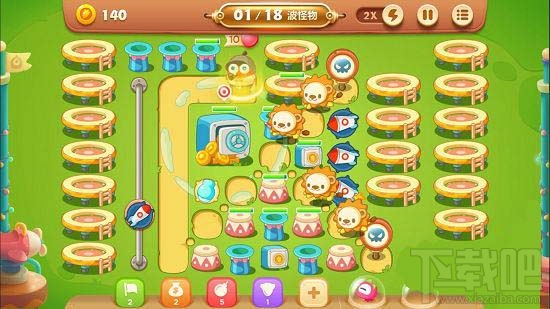 保卫萝卜3游乐场第27关金萝卜通关攻略