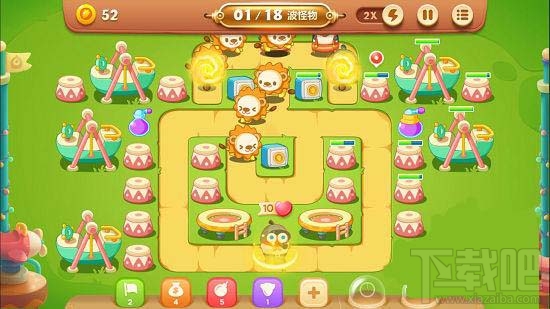 保卫萝卜3游乐场第37关金萝卜通关攻略